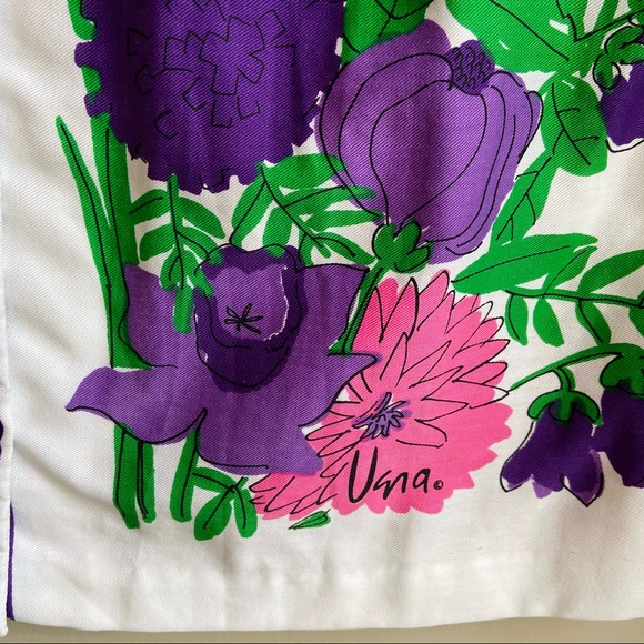 VTG 1970s Vera print button down blouse-M - Picture 3 of 7